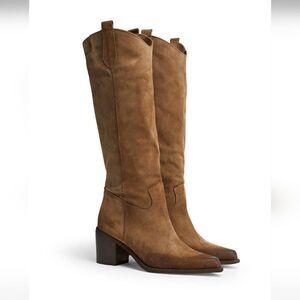 8 by yoox suede vestern boots